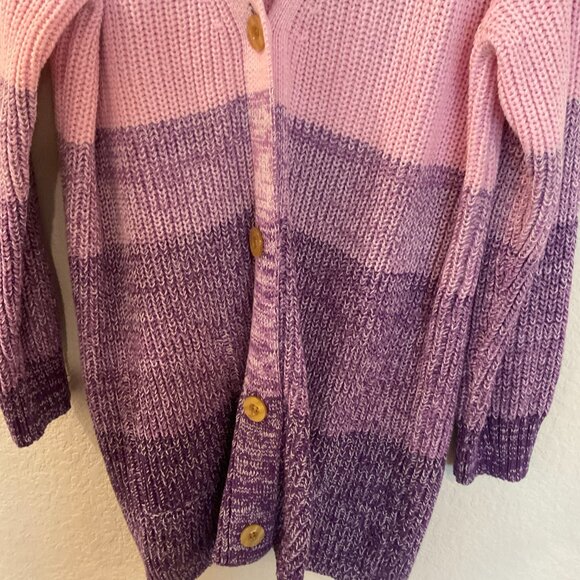 Woman Within Plus Size Purple Ombre Cardigan - Picture 6 of 9